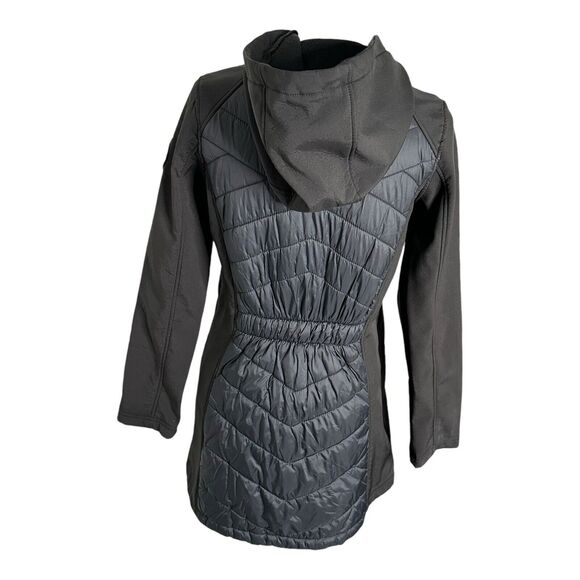 Bebe Sport Women's Quilted Puffer Black Fleece Jacket‎ 74299 Size Small - Picture 5 of 16